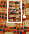 Woodin Tressor orange Squares African Print Fabric