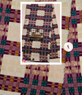 Woodin Tressor Purple Squares African Print Fabric