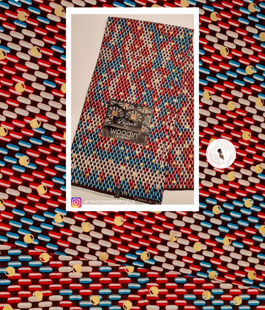 Woodin Bijoux Jelly Bean African Print Fabric