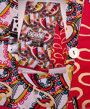 Woodin Dream Pink Drops African Print Fabric