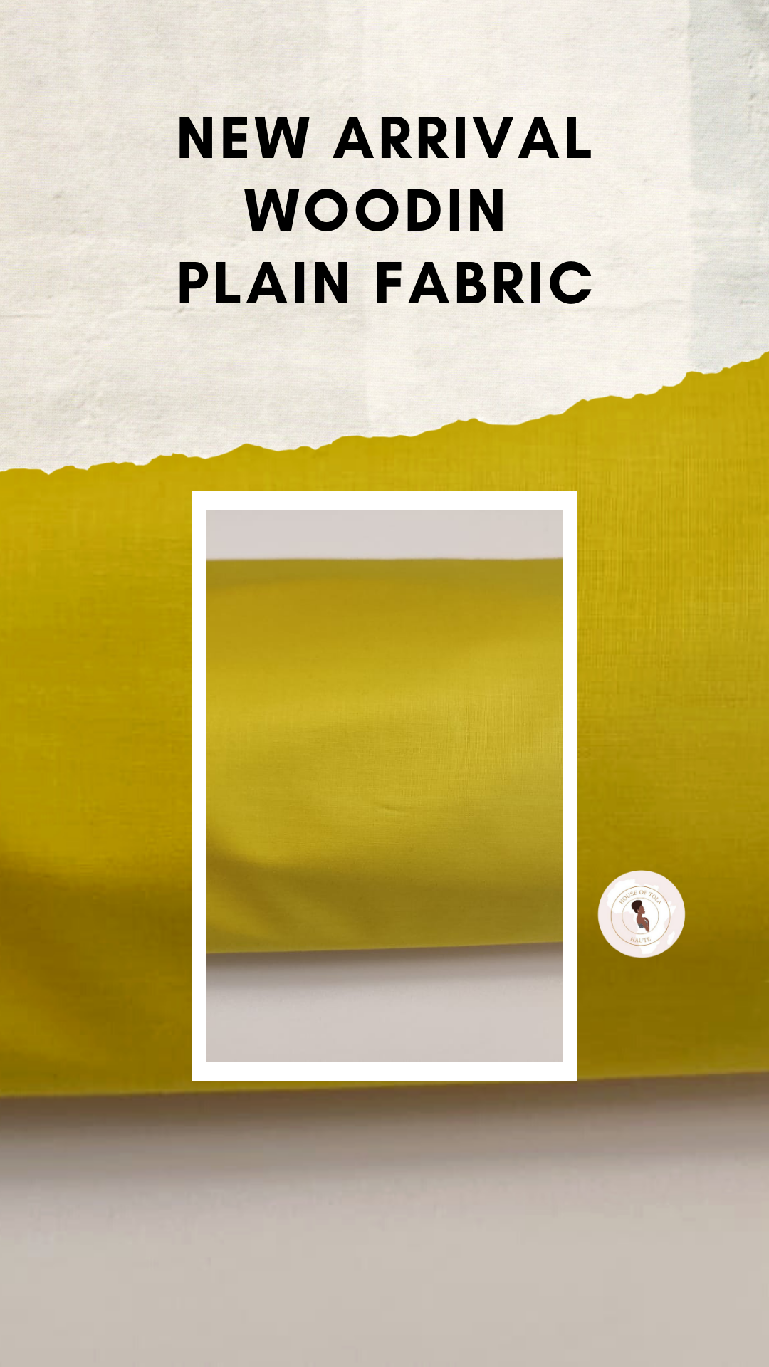 Woodin Solid Yellow Fabric