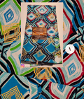 Woodin Succes Blue Squares African Print Fabric