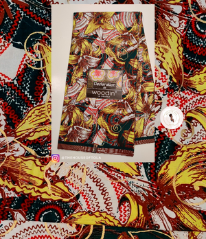 Woodin Declaration Yellow Flower Pattern African Print Fabric