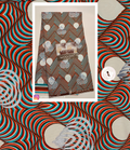 Woodin Harmonie Orange Hearts African Print Fabric