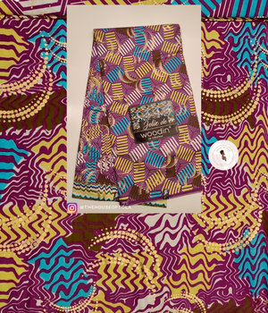 Woodin Jolie Purple African Print Fabric