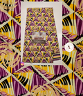Woodin Harmonie Purple Triangles African Print Fabric