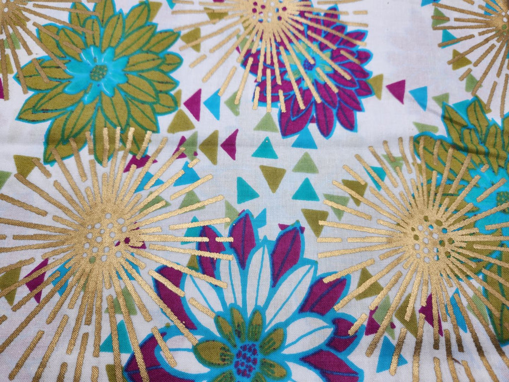 Woodin Declaration White Flower Pattern African Print Fabric