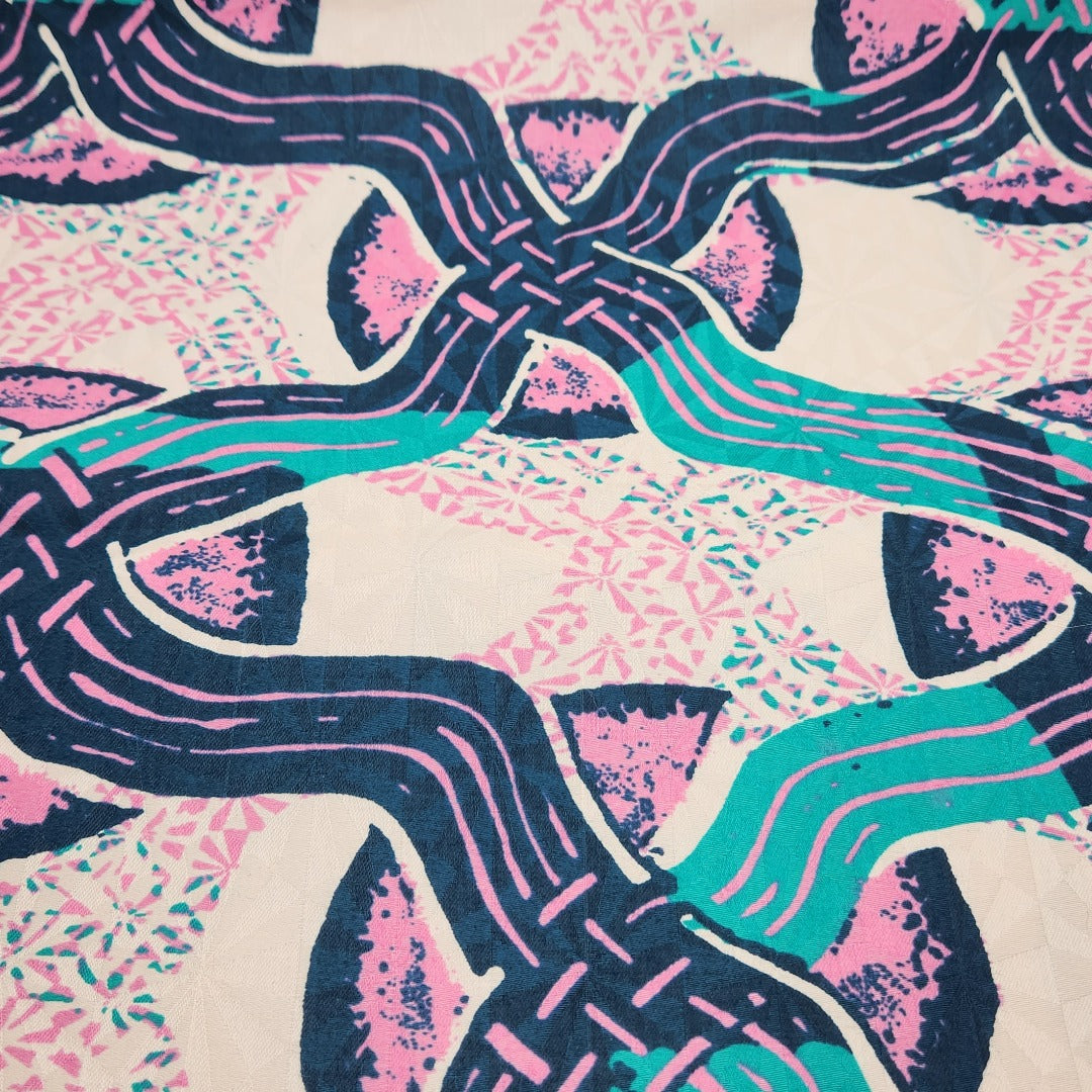 Woodin Just Orange River African Print Fabric