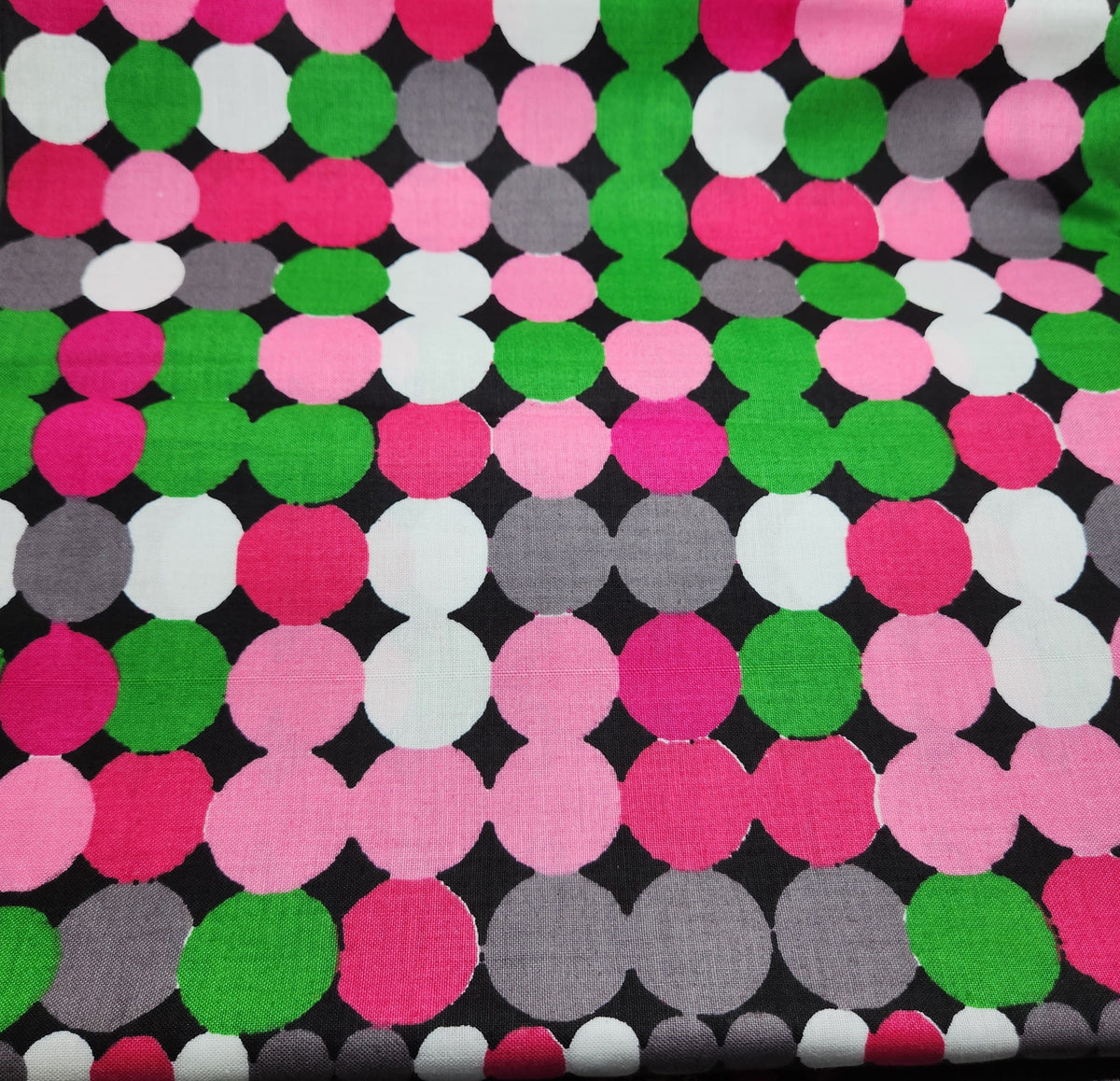 Woodin Mini-Maxi Pink Circles African Print Fabric