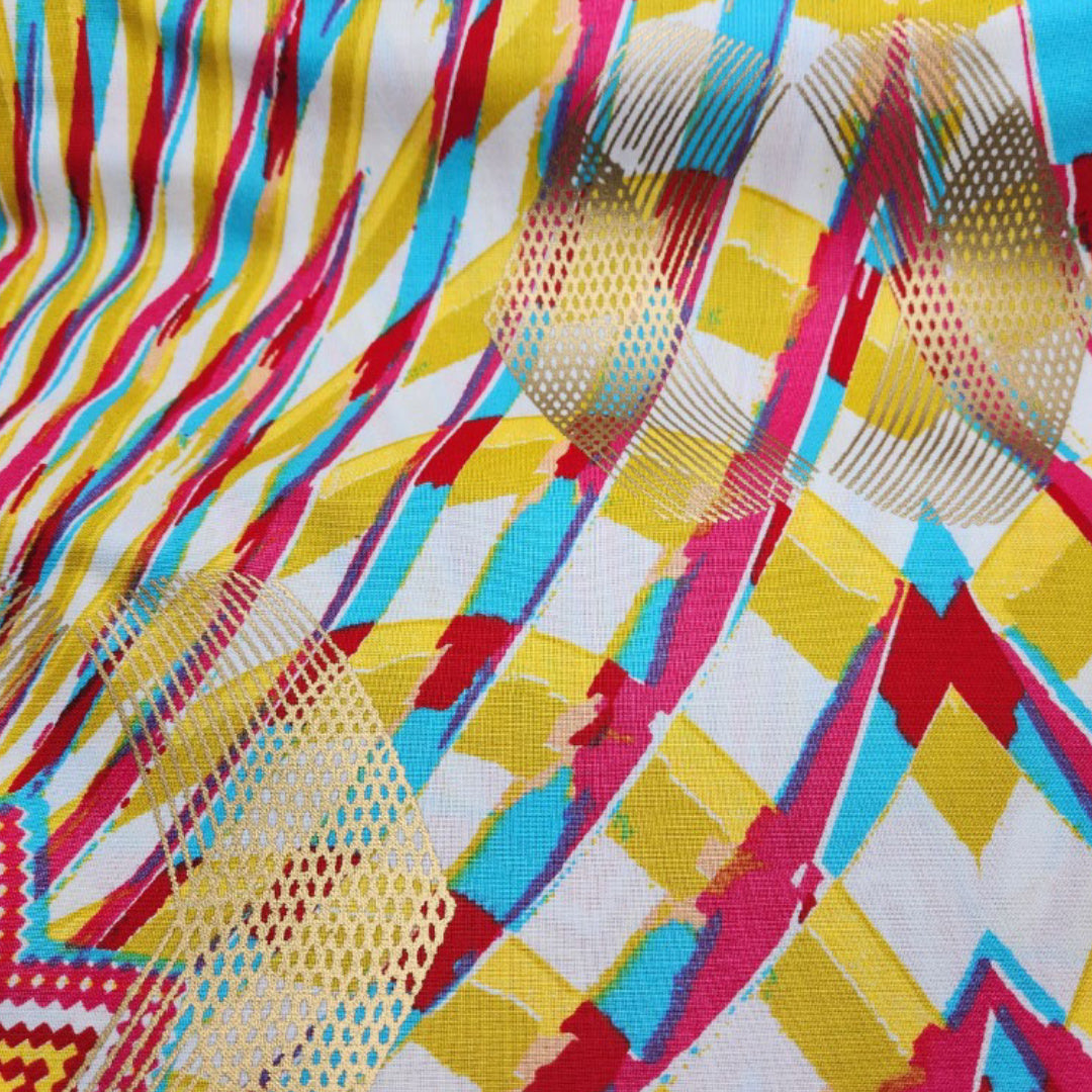 Woodin Eclat Yellow Basket African Print Fabric