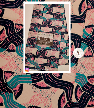 Woodin Just Pink River African Print Fabric