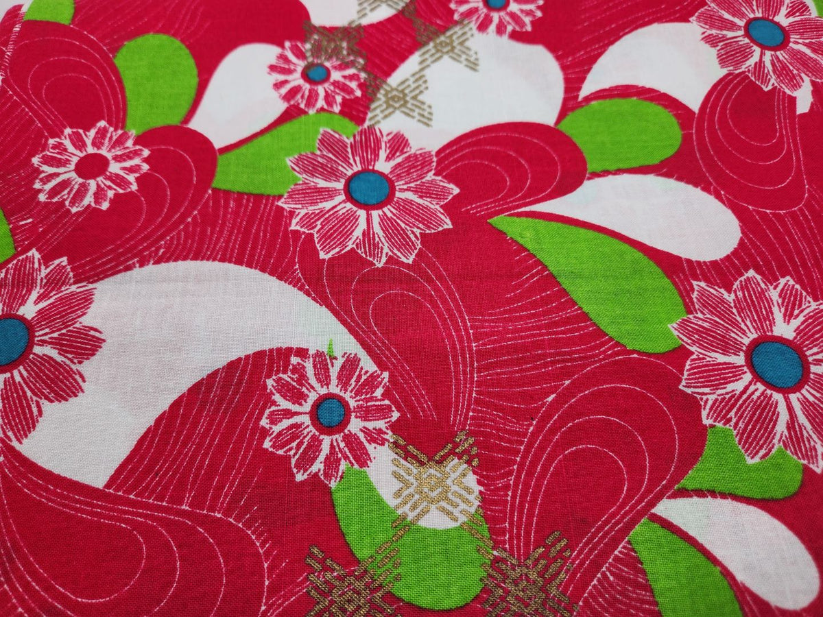 Woodin Succes Pink Flower Pattern African Print Fabric
